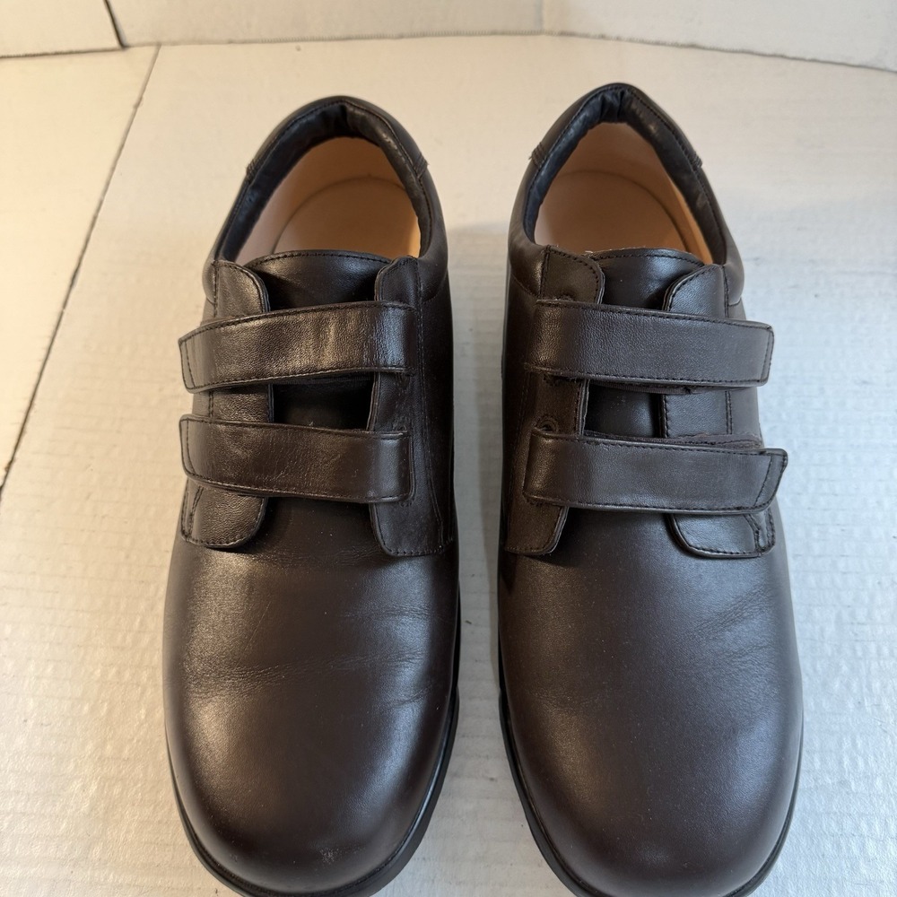 Ambulatory Shoes Mens 15 W Extra Wide Diabetic Hook Loop Comfort Conform Leather